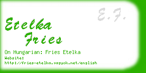 etelka fries business card